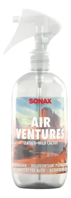 Perfumador Sonax Auto Leather+Wild Cactus 300 ml. Couro incolor e gato selvagem