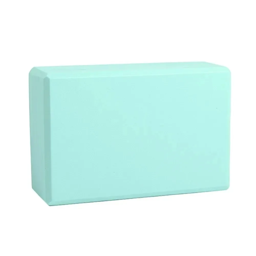 Bloco de ioga multifuncional Eva Foam Pilates verde claro em casa