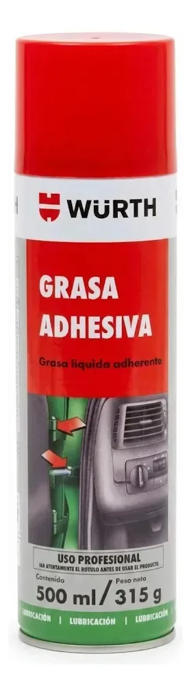Graxa líquida lubrificante adesiva Wurth 500 ml