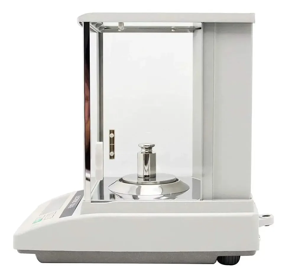 Balança Analítica Eletrônica de Precisão Cqing para Laboratório, 0,0001g, Balança Digital para Laboratório, 120g / 220g / 320g, com Pá de 80mm, Vidro à Prova de Vento, 3 Pontas.