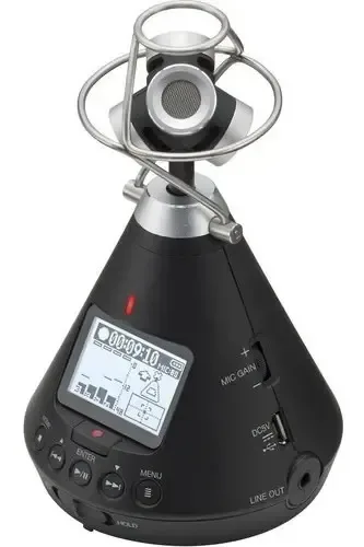 Gravador de áudio 360° - Zoom H3vr Black