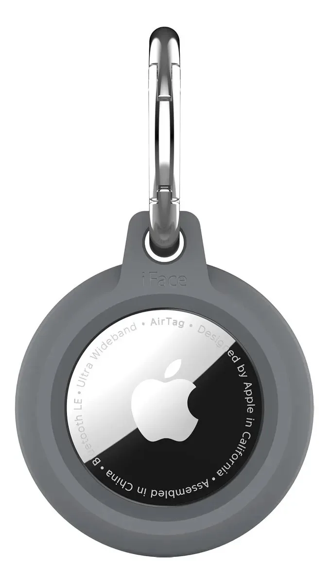 Capa refletiva Iface para Airtag - proteção de 360° cinza