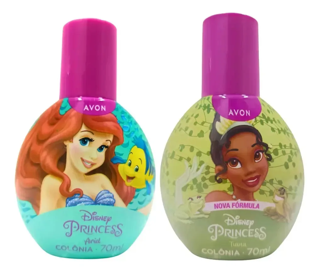 2 Perfumes Infantil Princesinhas Ariel E Tiana Avon 70ml