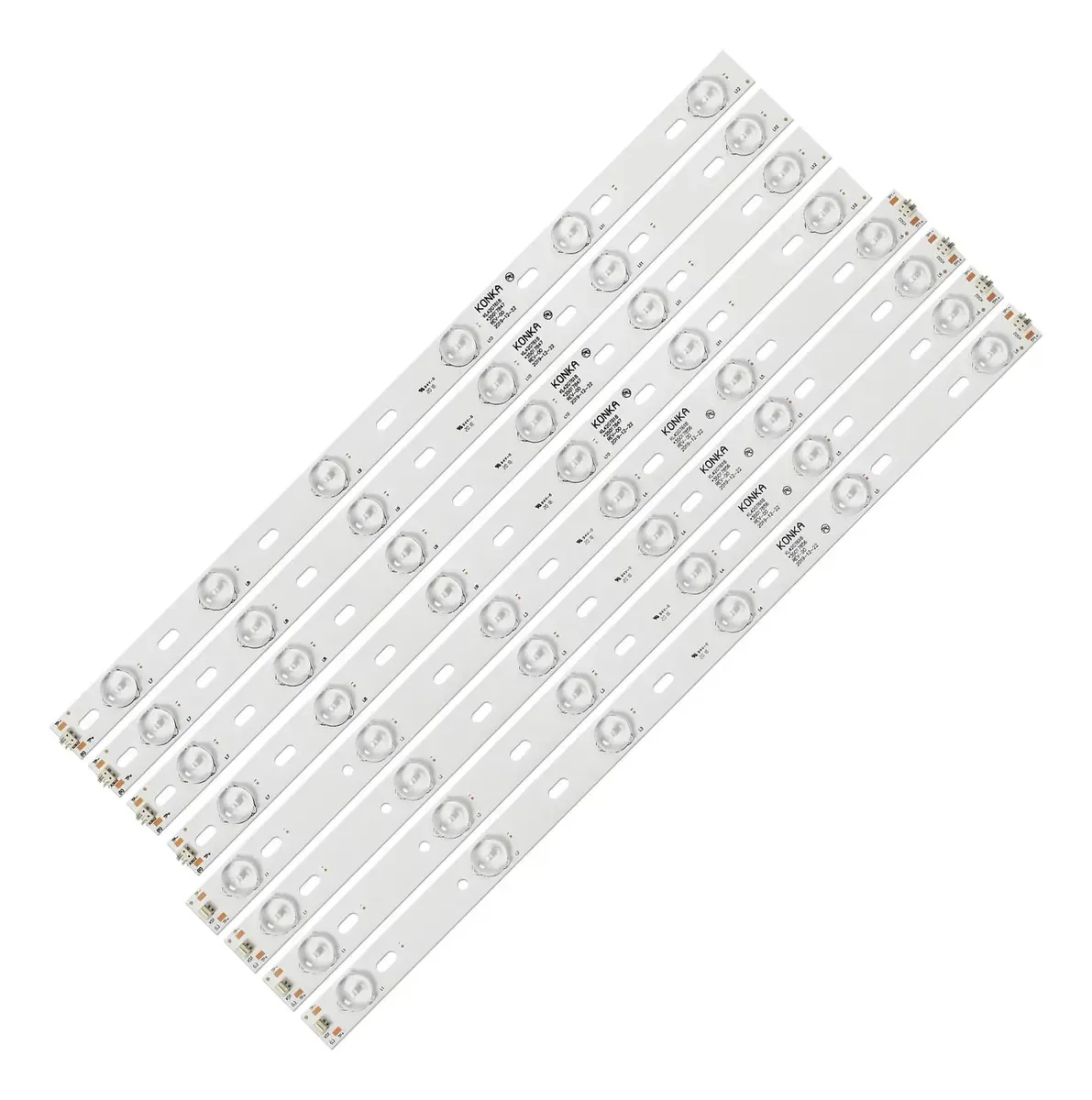 Barra de LED Ovario de 8 peças para DNS K42a619 compatível com Supra STV-lc42t410fl para Konka 42 Tv KL42gt618 35017849 35017855 35017848 Luz de fundo de TV