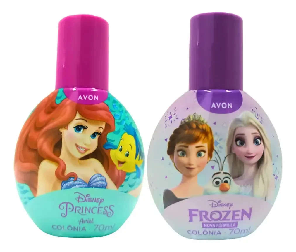 2 Perfumes Princesinhas Ariel E Frozen Infantil Avon 70ml