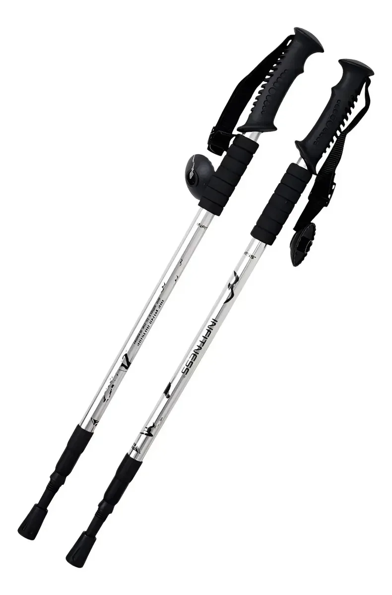 Par de bastões de trekking ajustáveis brancos DBG1356w brancos