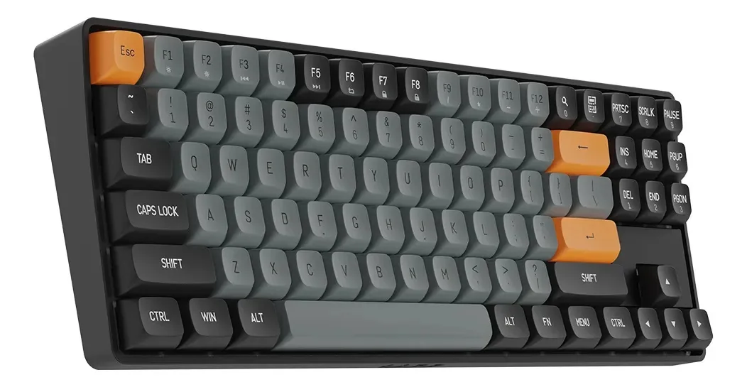 Teclado Mecânico Sem Fio Bluetooth Aigo Gd68 Preto Inglês Internacional