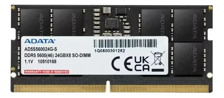 Memória RAM Adata 24gb 5600mhz para laptop