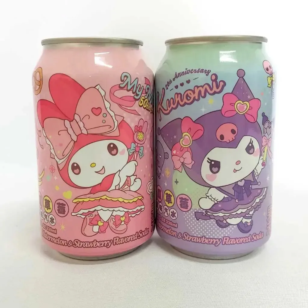 Kit 2 Refrigerantes Melancia E Morango Hello Kitty 330ml