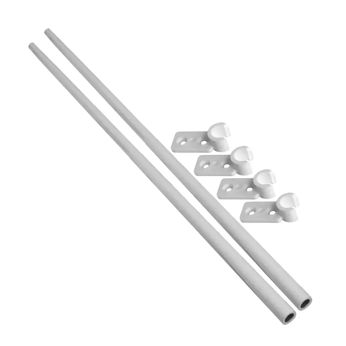 Conjunto de barras laterais com gaveta Ollero, móveis brancos de 500 mm*