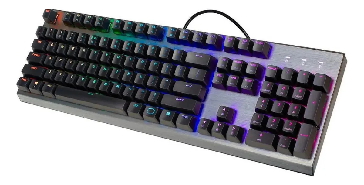 Teclado Mecânico Gamer Cooler Master Ck350 Rgb Switch Red