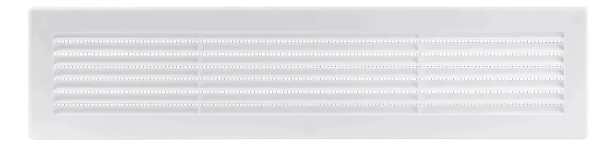 Grelha De Ventilação Ecopro Vent 16x3 Branca Com Malha De P Cor Branco