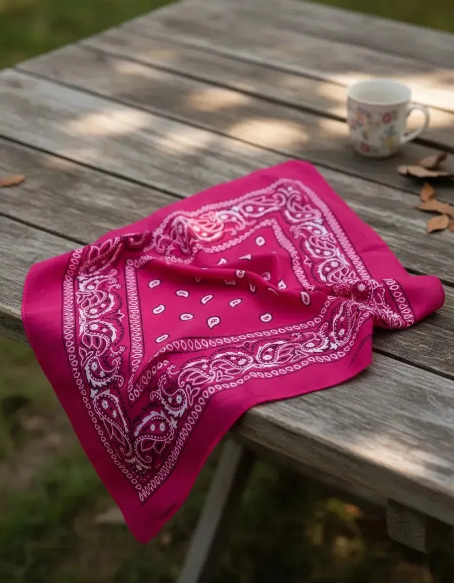 Lenço Trendy 13609 fúcsia estampado tamanho cachecóis, echarpes e lenços