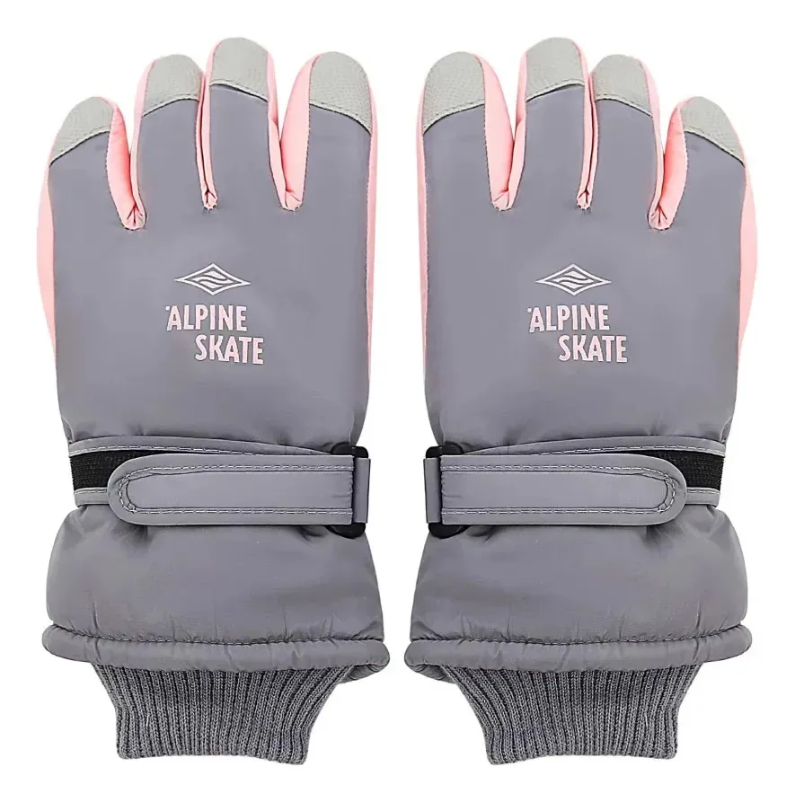 Luvas de esqui para crianças Alpine Skate 31261 com manguito impermeável