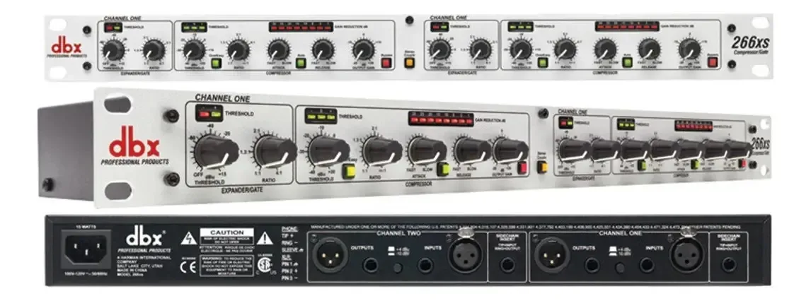 Compressor/limitador de áudio Dbx 266 Xs