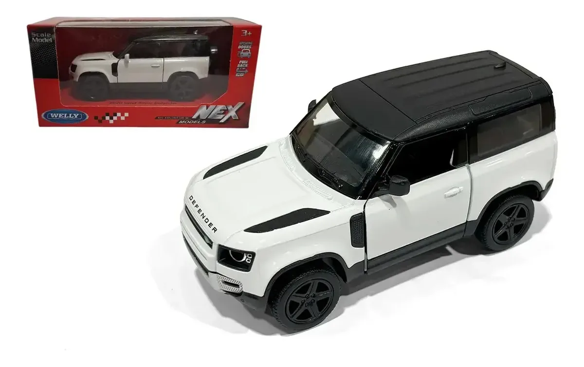 Carro/Caminhonete em miniatura Welly Defender 2020 1:43 branco