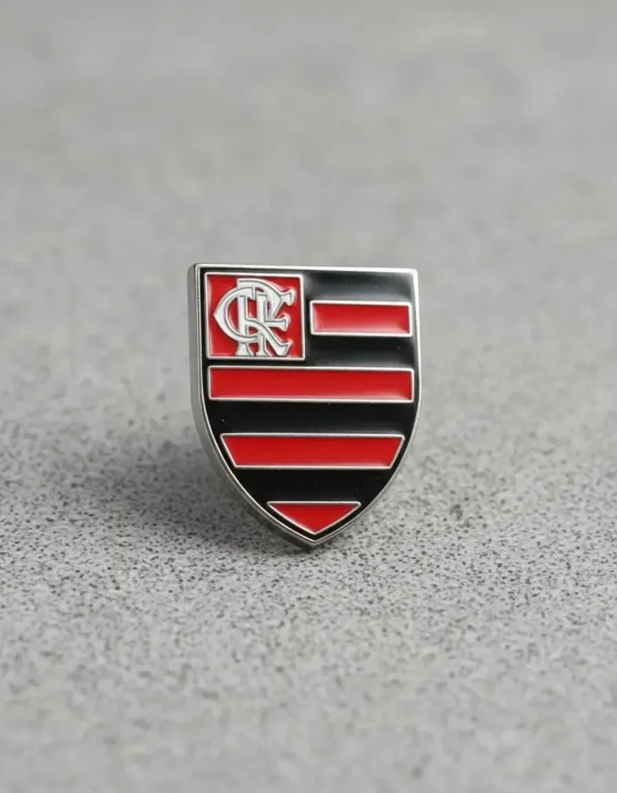 Pin Botton Flamengo Vermelho de 2 cm