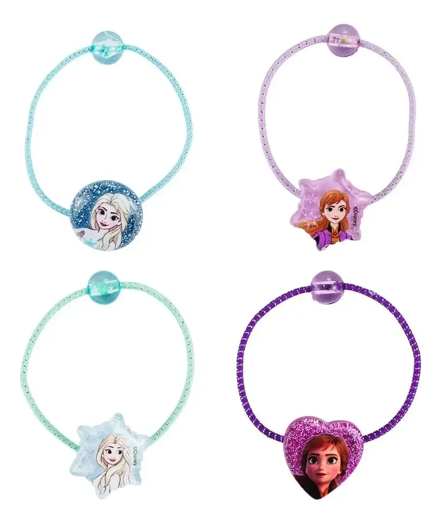 Jg 4 Elásticos Cabelo Frozen - Disney Colorido Frozen