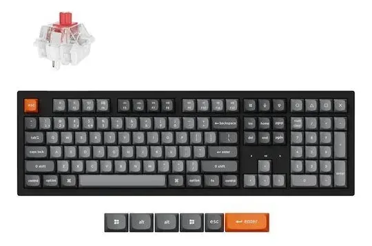 Teclado Mecânico Keychron K10 Max - Wireless Preto - K10m-h1