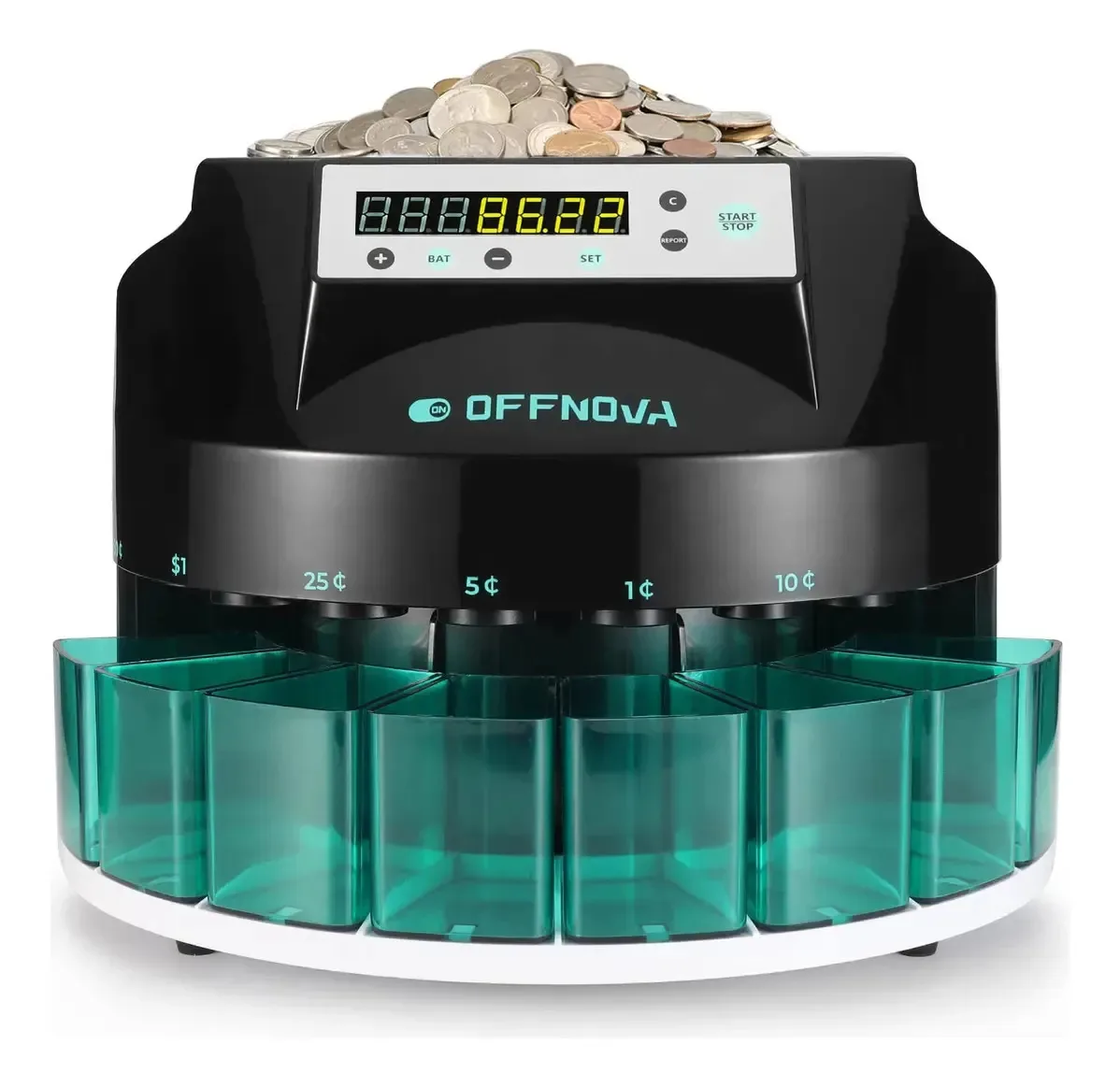 Classificador automático de moedas 300 moedas por minuto