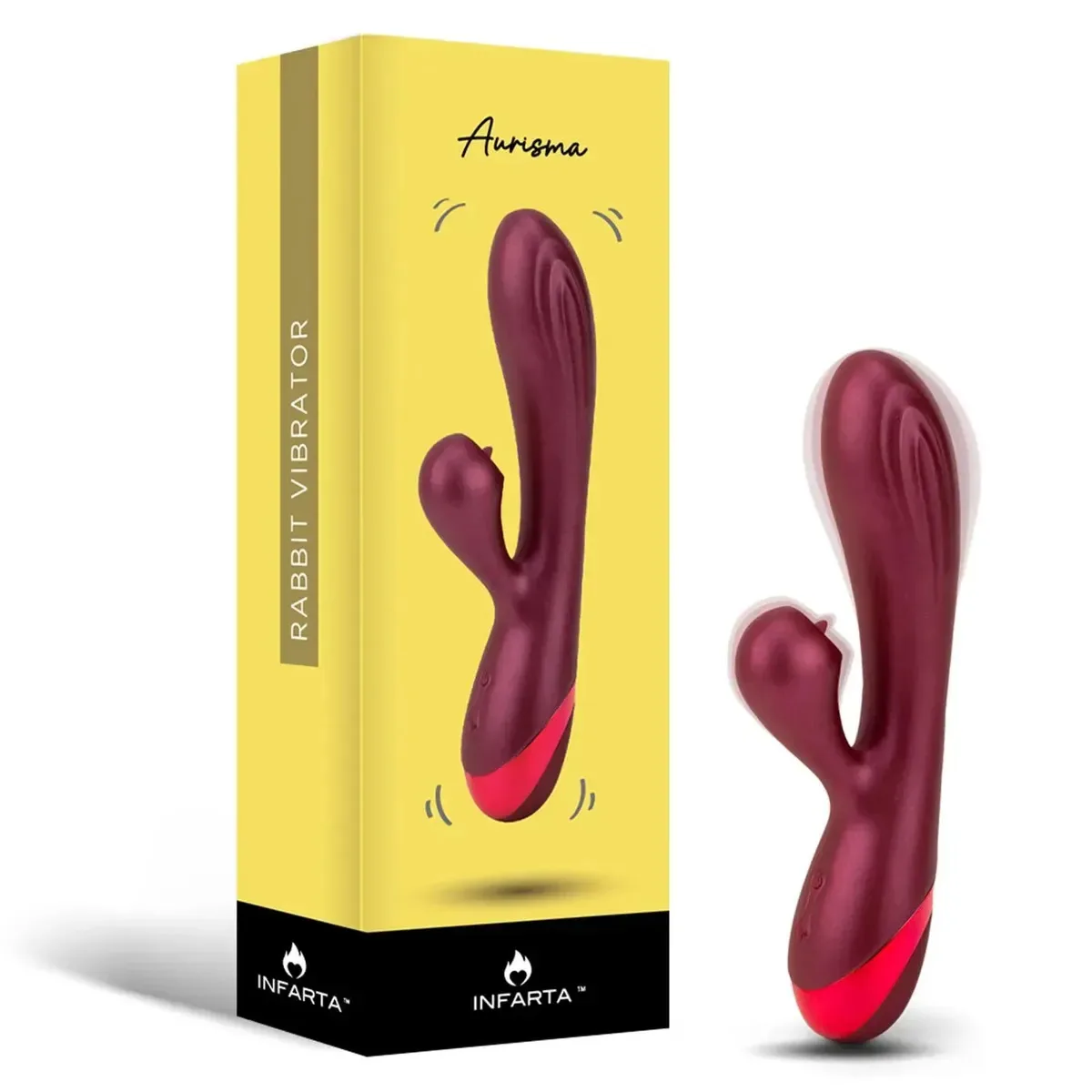 Vibrador de dupla estimulação para coelhos Vibrador G-Spot para coelhos com dupla estimulação G-Spot