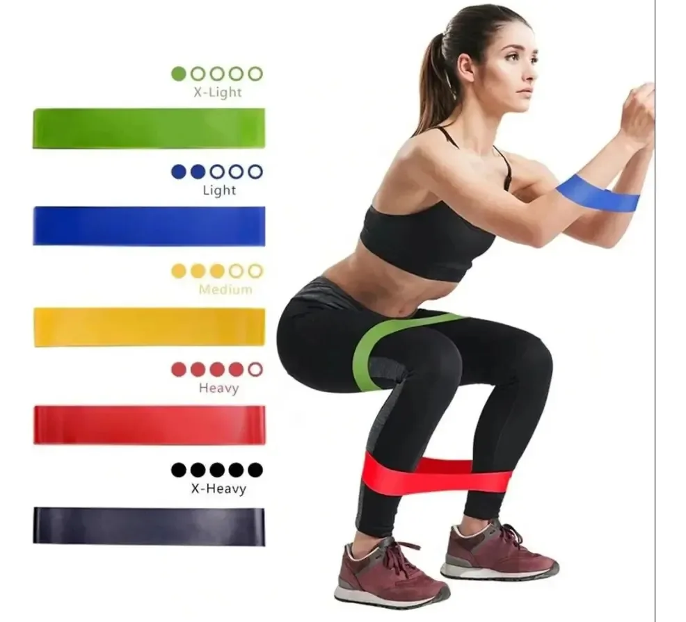 Kit 5 Mini Bands Faixas Funcional Exercicios Fitness