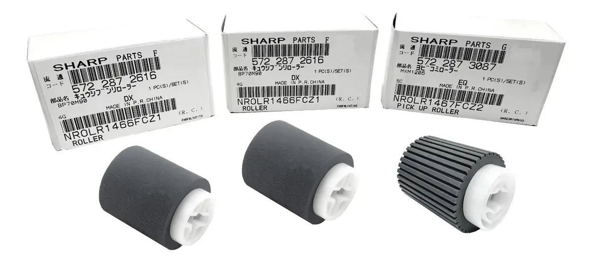 Kit de borracha Sharp AR620rt - NroLR1466FCZ1 e NrolR1467FCZ2