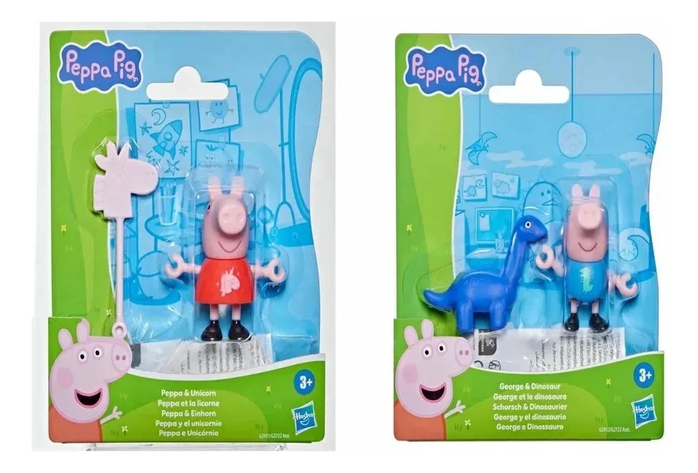 Conjunto de bonecos e acessórios da Peppa Pig