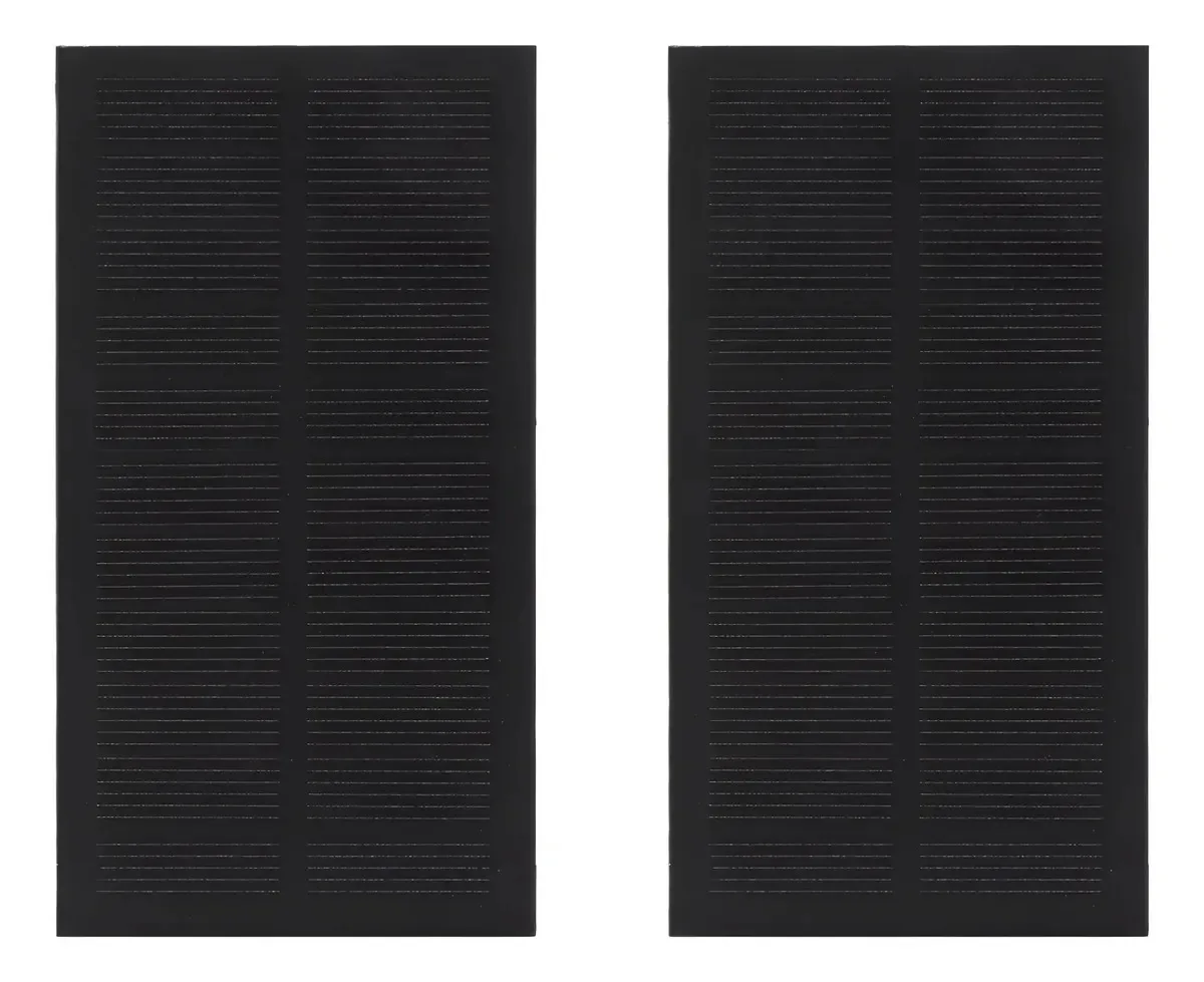 Painel fotovoltaico de 2 células solares 5v 1w Painel solar 200ma 5v