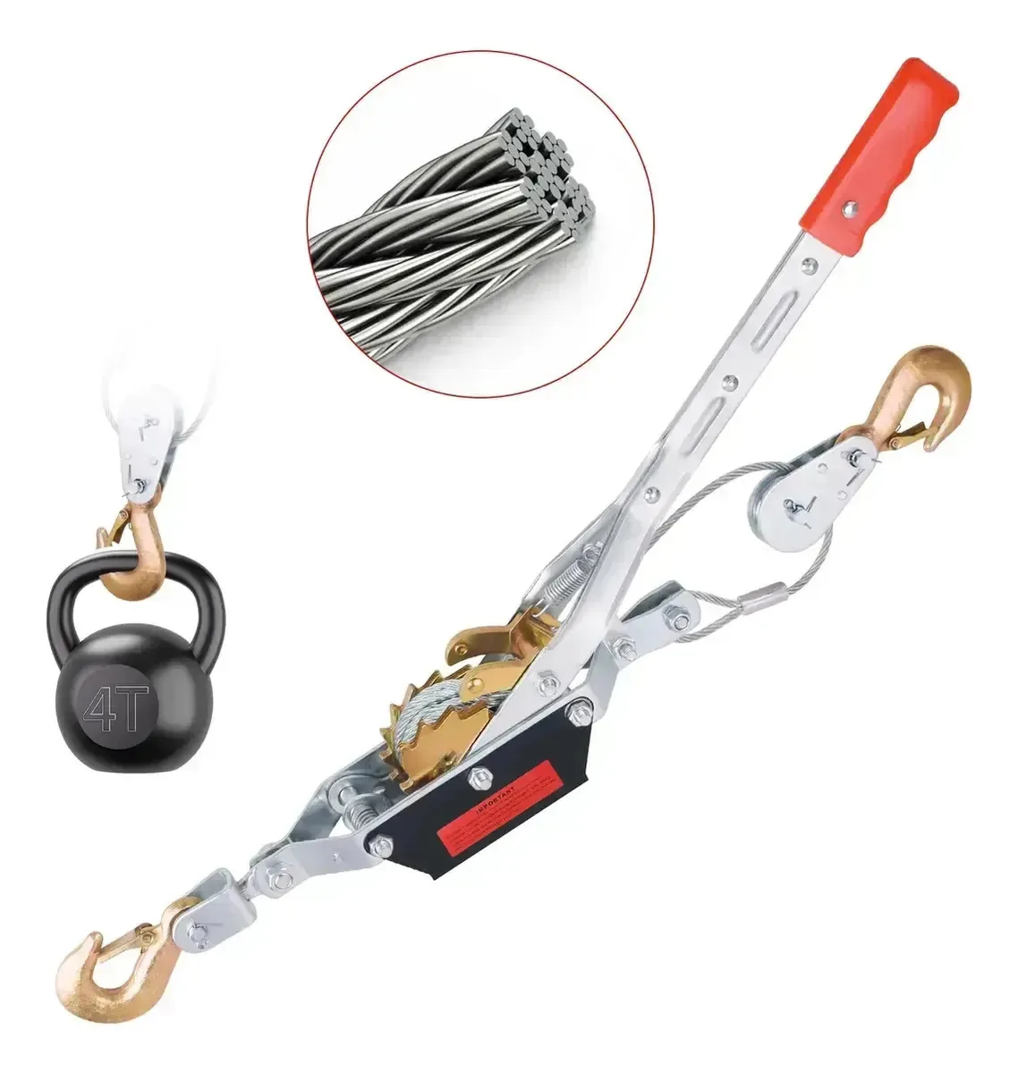 Guincho manual 4t Professional Tipo Aço Inoxidável