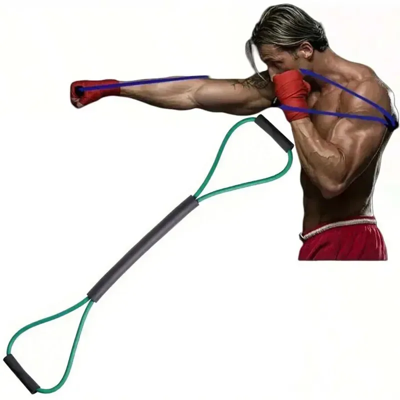 Equipamento de boxe, treinamento com corda elástica, velocidade explosiva, agilidade, resistência, faixa elástica para pernas, braços, exercícios com corda, taekwondo, muay thai