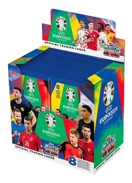 Topps Cards Uefa Euro 2024 Match Attax Display Box 288 Cards