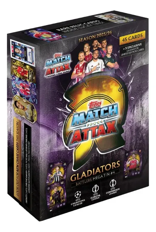 Topps Cards Ucc 2026 Match Attax Mega Lata Battlers 45 Cards