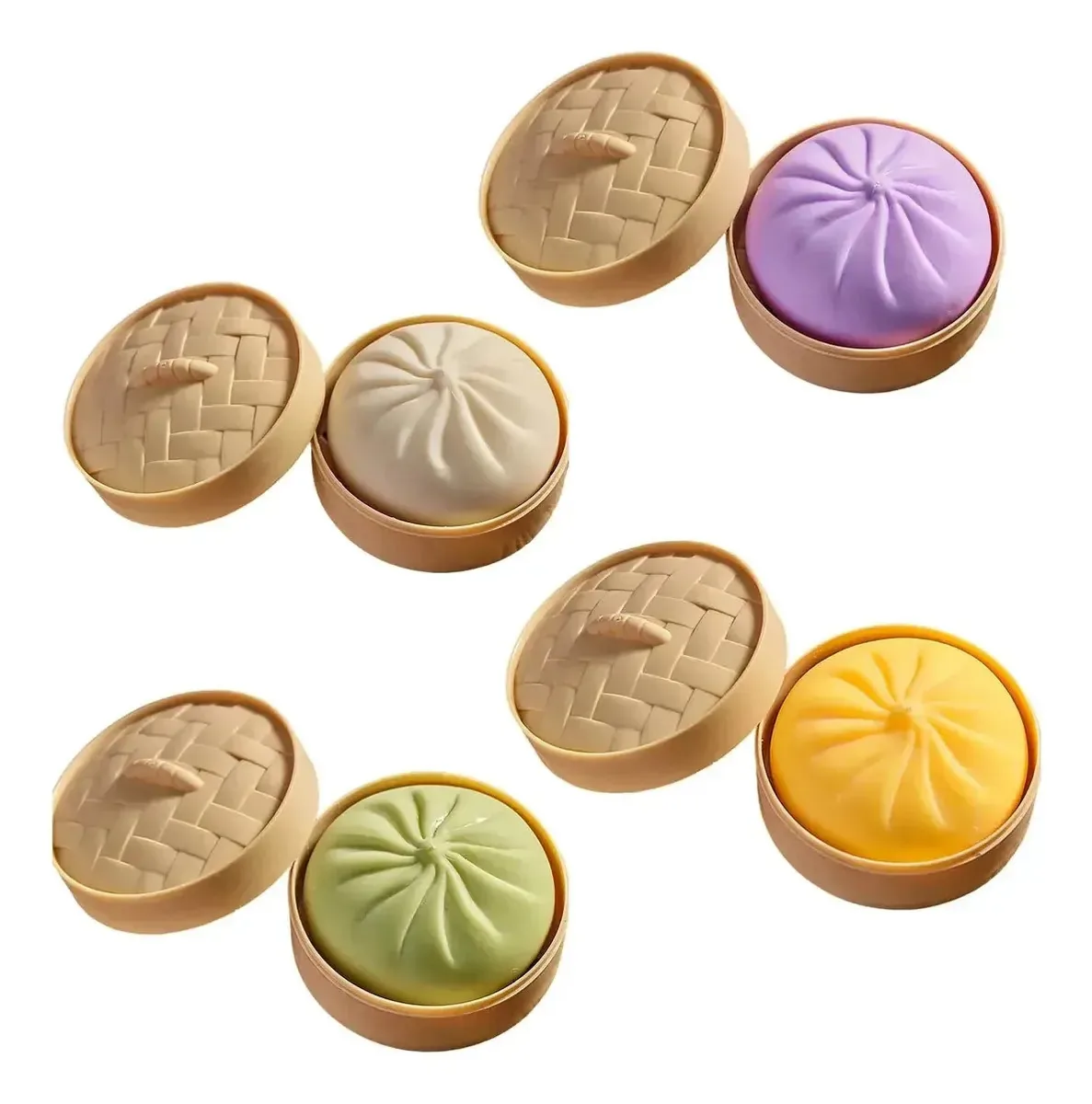 Brinquedo anti-stress em forma de panela Squichy Bao