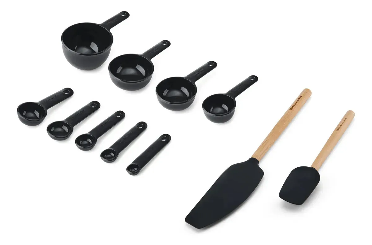 Conjunto de utensílios Kitchenaid KQG492oHobe de 11 peças preto