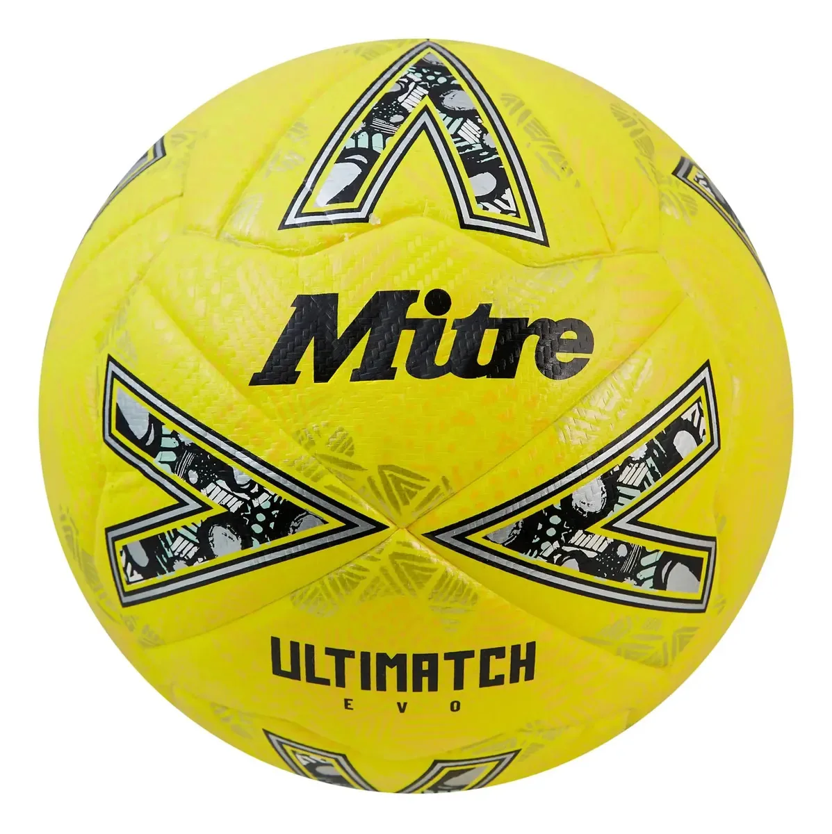 Bolas de futebol Mitre Liga Ultimatch 100% amarelas fluorescentes