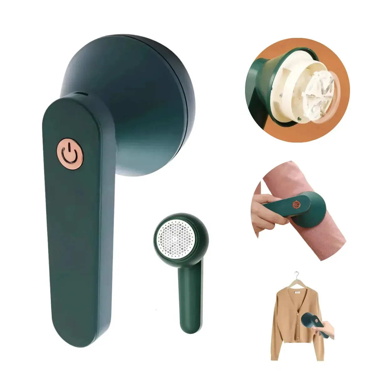 Removedor de fiapos elétrico Enarium Saca Pelusa USB usb verde