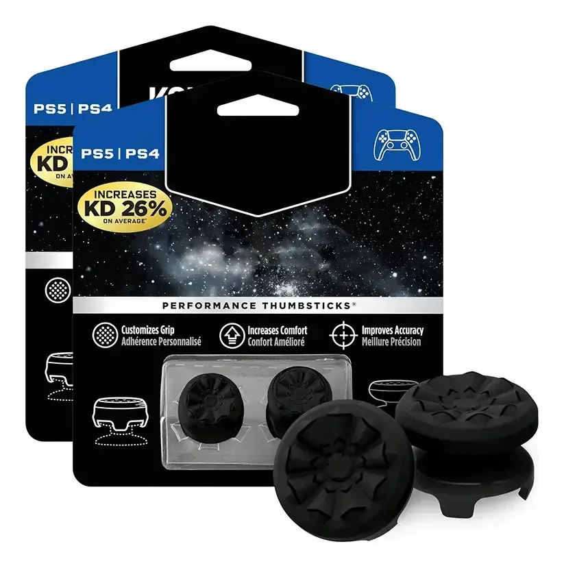 2 Controles para joystick Ps4 e Ps5 Design ergonômico Kmmall Color Black
