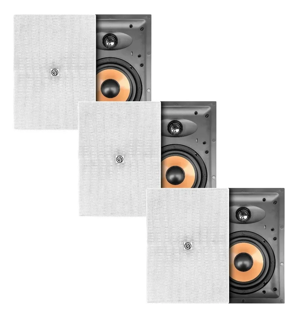 6 alto-falantes passivos de teto ambiente de 6,5 polegadas da Steelpro White