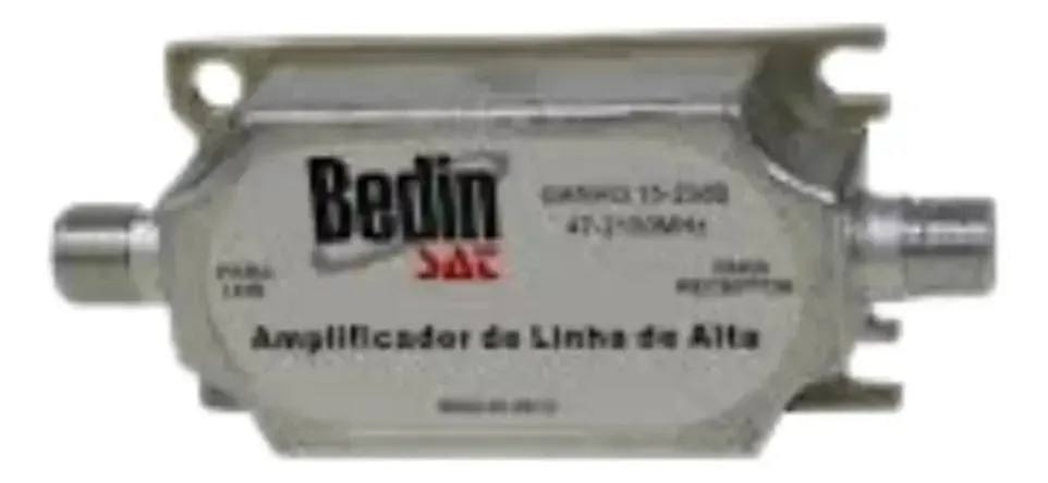 Amplificador De Linha Cabo Satélite 20db Alta Frequência