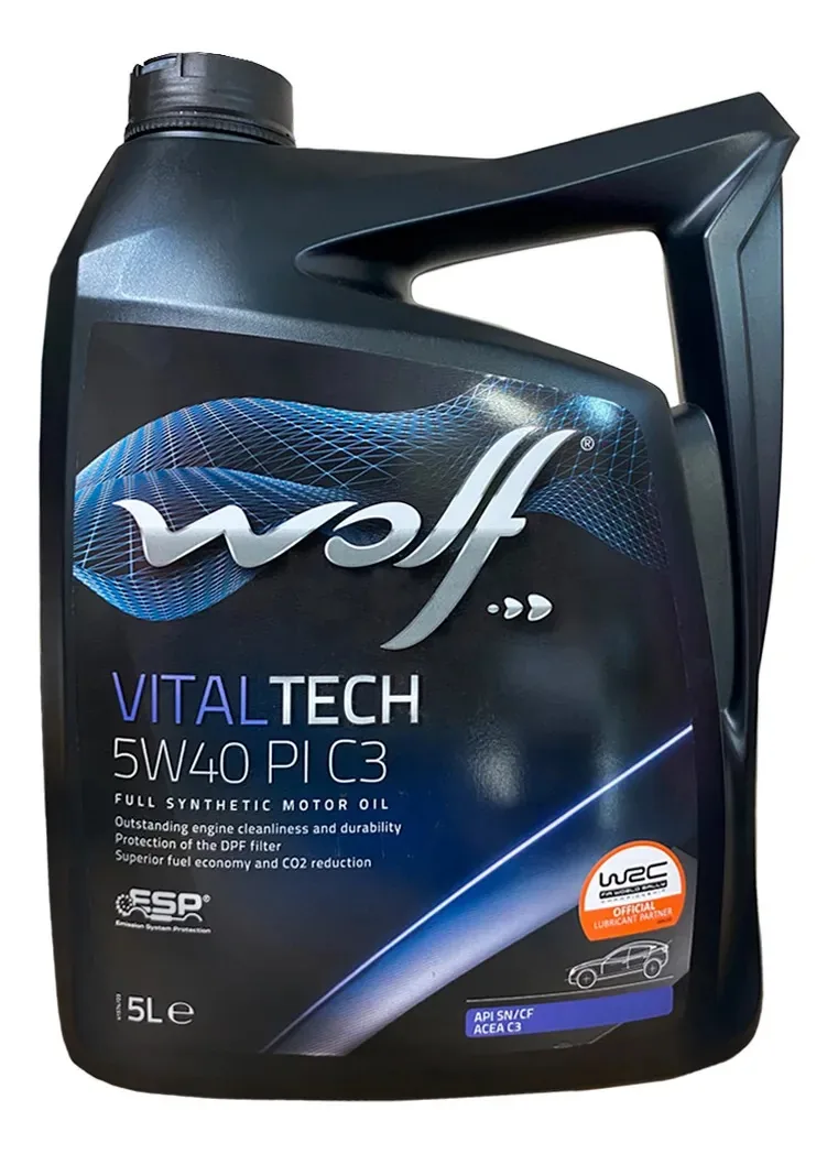 Óleo de motor sintético 5w40 Vitaltech 5l Wolf