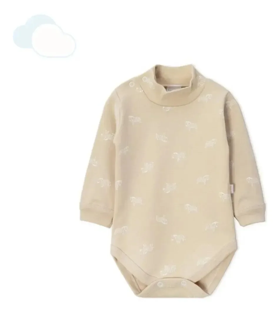 Camiseta de meia manga para corpo de bebê, 100% algodão, cor baunilha, roupas de bebê, tamanho 1 (6 meses)