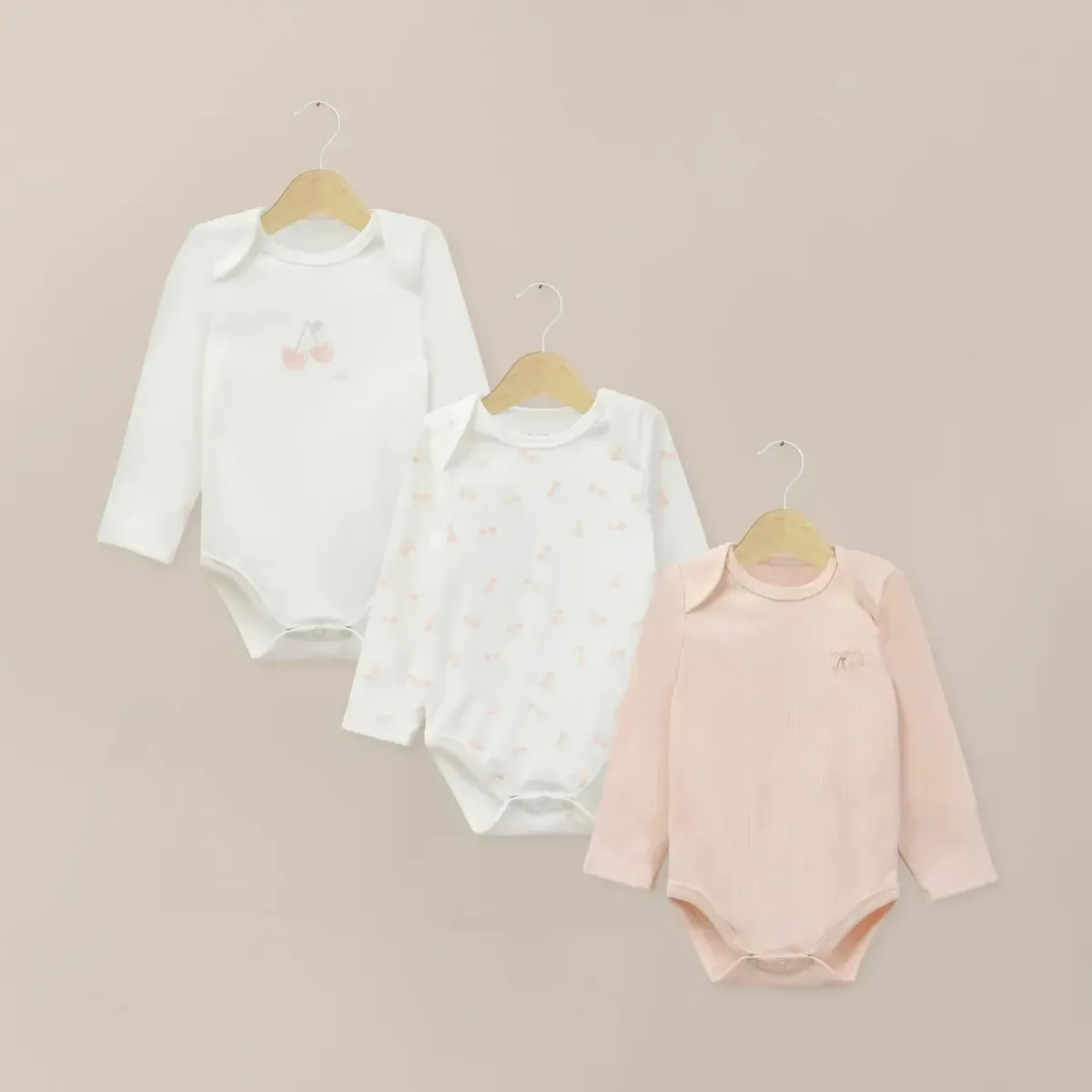 Pack Bodies Baby Cherries In Old Pink Stpu0229 Opaline tamanho 18m