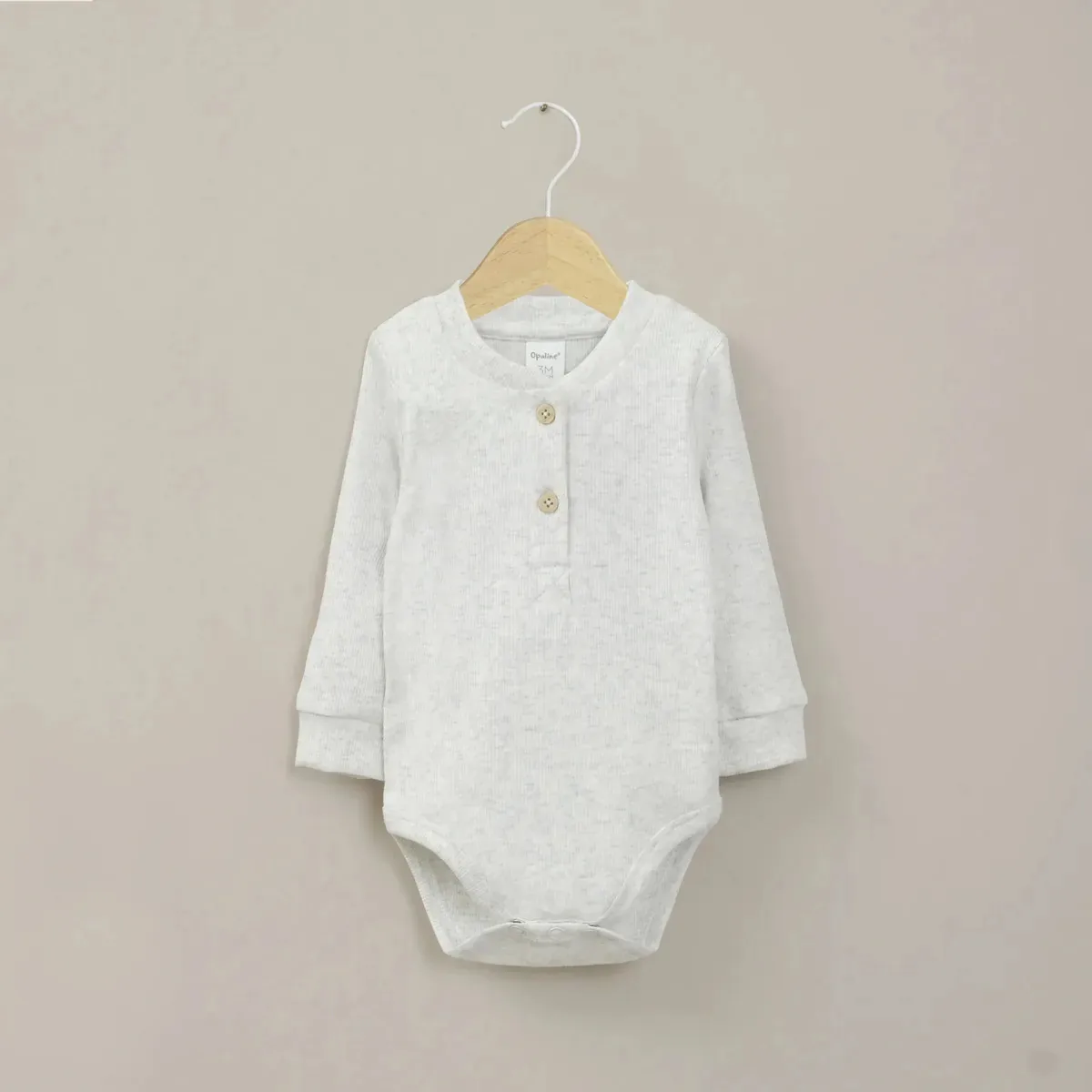 Bege Baby Bege Bege Body 6m