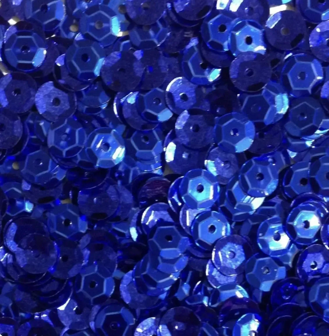 Lantejoulas redondas de 6 mm, artesanato, 15 gr, cor azul