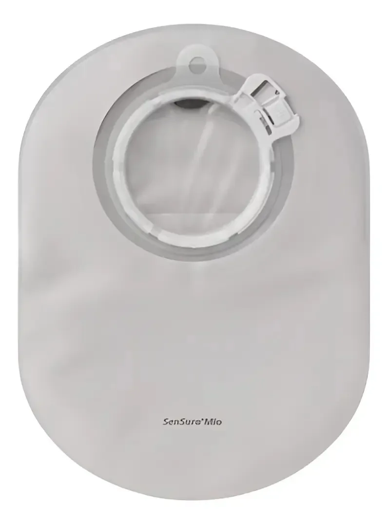 2 bolsas fechadas em cinza neutro X 30u - Coloplast 11402 cinza neutro