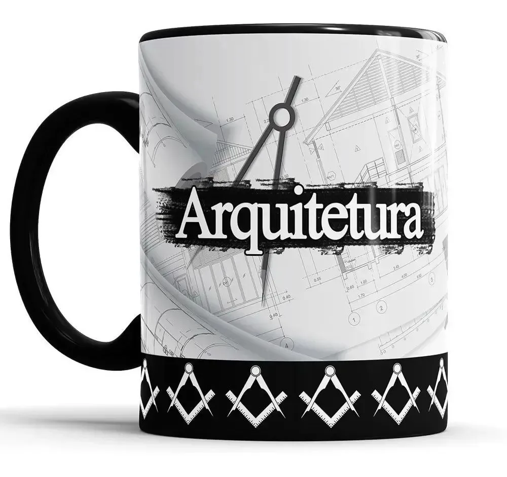 Caneca De Arquitetura Preto