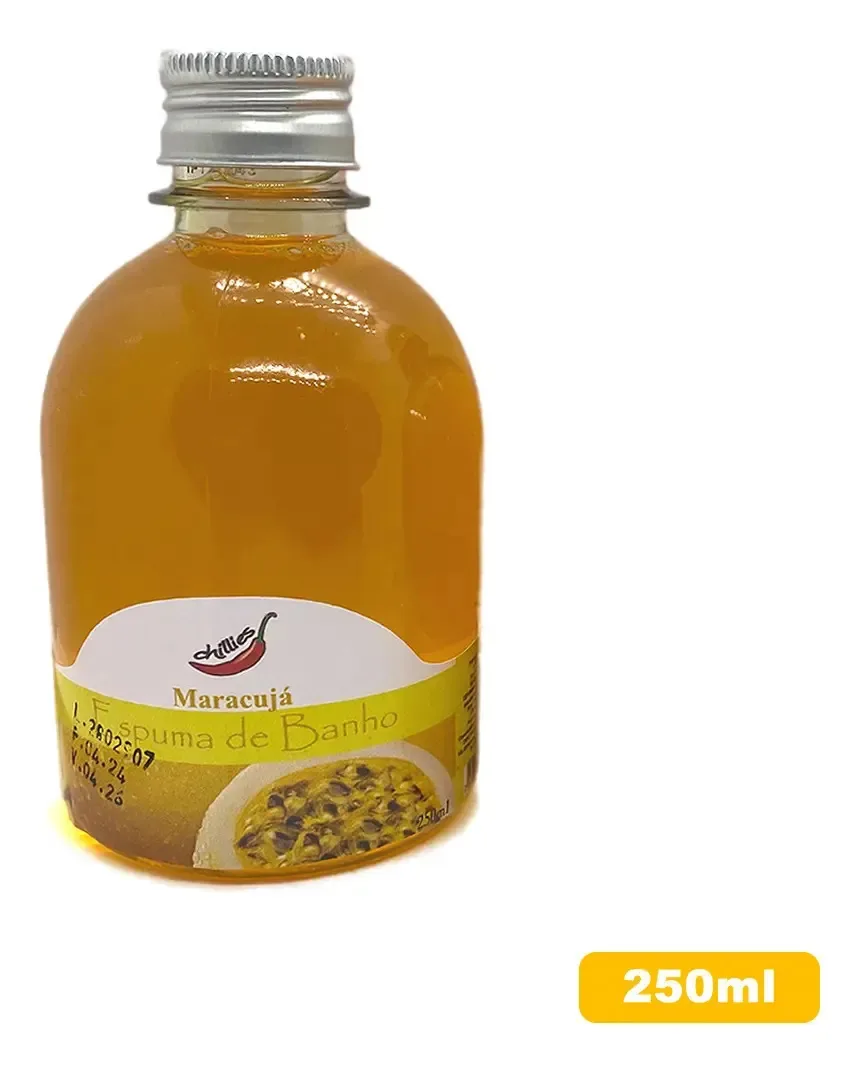 Kit Sais De Banho E Espuma Para Banheira Hidromassagem Ofurô Fragrância Somente Espuma Maracujá 250 ml