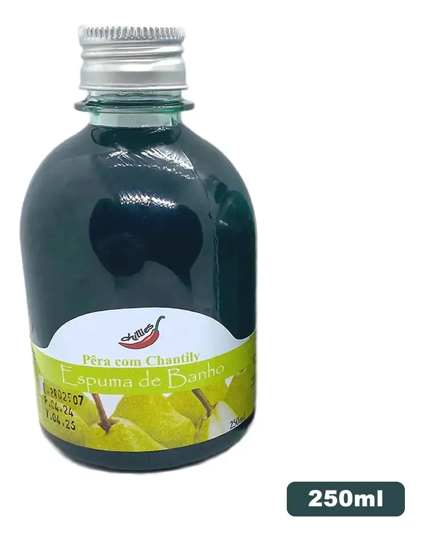 Kit Sais De Banho E Espuma Para Banheira Hidromassagem Ofurô Fragrância Somente Espuma Pêra com Chantily 250 ml