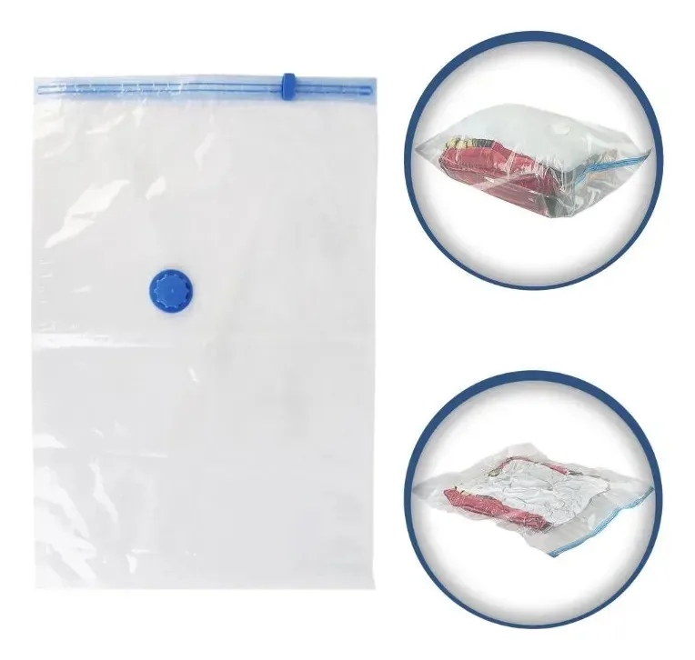 Saco Organizador A Vácuo Transparente Gg 80cm X 120cm